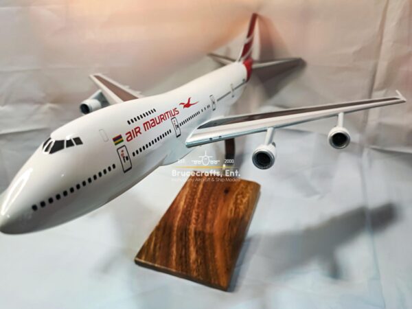 Model of B747-200 Air Mauritius with detailed craftsmanship.